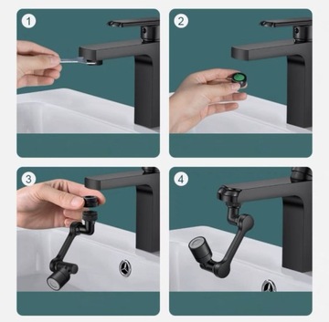 Поворотный удлинитель PERLATOR M22/M24 для смесителя с изливом - 2 ФУНКЦИИ