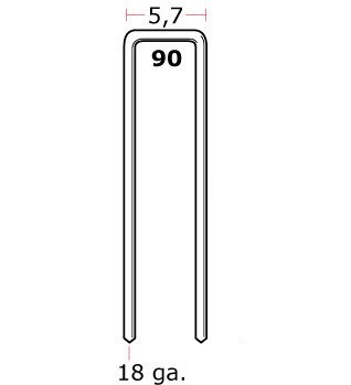 Скобы столярные Ottensten TYP90 21мм 5000 шт.