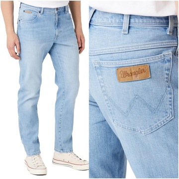 WRANGLER TEXAS TAPER MĘSKIE SPODNIE JEANSOWE DZINSOWE W12TY728Q W32 L30