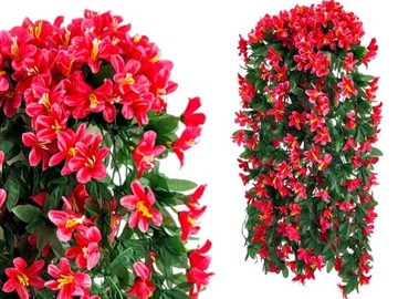 SURFINIA SZTUCZNA PELARGONIA jak ŻYWA PELARGONIE JASNY RÓŻ NA BALKON 1szt