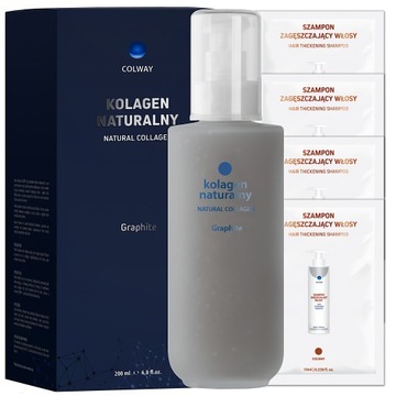 Kolagen Naturalny Graphite 200 ml COLWAY na włosy, skórę, paznokcie POLSKI