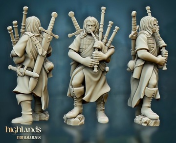 Квестовые рыцари пешком CMD -Highlands Miniatures