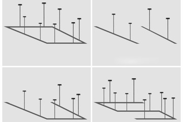 4 светодиодных отражателя БЕЛАЯ ЛАМПА ПОТОЛОЧНЫЙ СВЕТИЛЬНИК