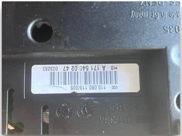 MERCEDES SLK R171 1.8 BENZÍN PŘÍSTROJOVÁ DESKA EVROPA 1715400247