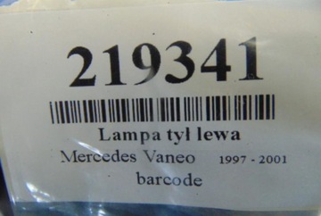 MERCEDES VANEO SVĚTLO ZADNÍ LEVÝ A4148200064