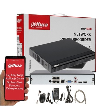 IP-рекордер Dahua NVR4104HS-P-4KS2 8 Мп 4xPoE