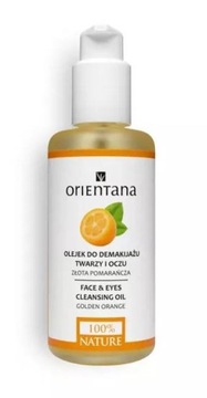 Orientana OLEJEK DO DEMAKIJAŻU TWARZY I OCZU ZŁOTA POMARAŃCZA 150 ml