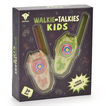 Рации для детей, 2 шт., набор раций Łoki Toki, большой радиус действия