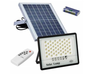 Lampa Solarna Led Uliczna Naświetlacz Halogen 50W Halogen Panel Solarny