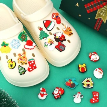 25 шт. ПРАЗДНИЧНЫХ ПОДВЕСОК ДЛЯ ОБУВИ CROCS — РОЖДЕСТВЕНСКИЕ УКРАШЕНИЯ