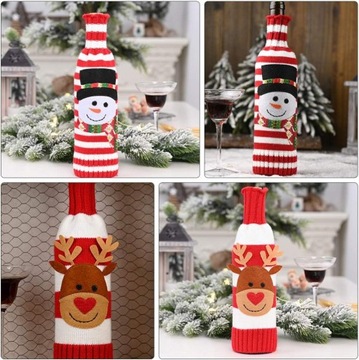 СВИТЕР, КРЫШКА ДЛЯ БУТЫЛКИ, ВИНО, РОЖДЕСТВЕНСКАЯ ОДЕЖДА, ПОДАРОК ​​САНТА