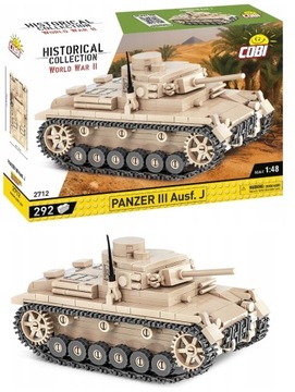 COBI 2712 NIEMIECKI CZOŁG ŚREDNI PANZER III AUSF.J