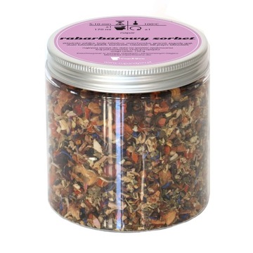 Najlepsza sypana herbata owocowa RABARBAROWY SORBET jabłka rabarbar 150g