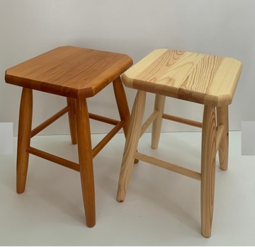 Solidny TABORET sosnowy 80cm Kwadrat lakierowany/olchowy Polski producent