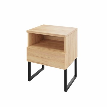 Szafka nocna z nóżkami, szuflada i półka, click-on, szerokość 40 cm