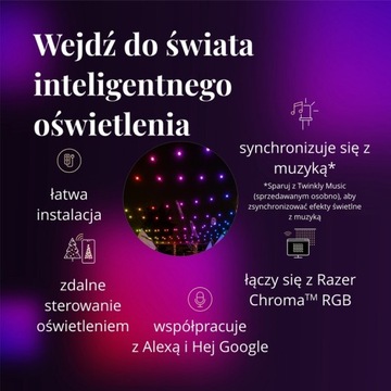 Стартовый комплект светодиодов Twinkly Festoon Lights 20 RGB