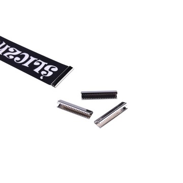 Końcówka zakończenie pasek taśma 25MM srebrna 2090