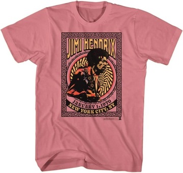 Jimi Hendrix New York City January 1970 Men's Short Sleeve T Shirt Vin