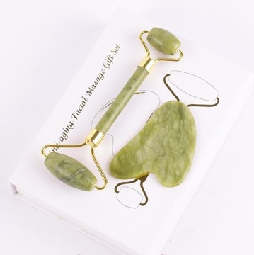 Нефритовый массажер для лица, пластина Гуа Ша, подарок