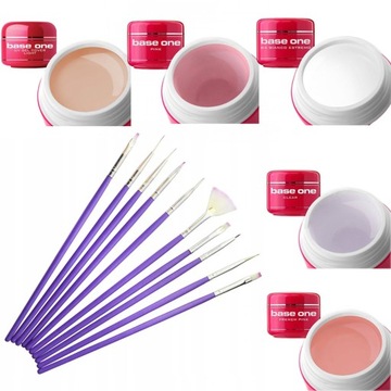 Набор для сборки Silcare, 5 гелевых кистей BASE ONE