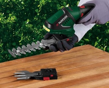 АККУМУЛЯТОРНЫЕ НОЖНИЦЫ ДЛЯ ТРАВЫ И ЩЕТКА С АККУМУЛЯТОРОМ 2 Ач PARKSIDE