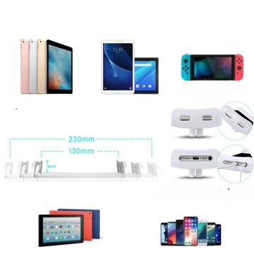 РЕГУЛИРУЕМЫЙ держатель для планшета и телефона от 4,5 до 12,9 дюймов SWIVEL, белый