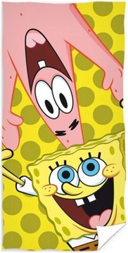 Ręcznik plażowy dla dzieci SpongeBob i Patryk