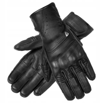 REBELHORN SKÓRZANE RĘKAWICE MOTOCYKLOWE MĘSKIE RUNNER BLACK M