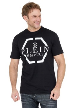 PHILIPP PLEIN Czarny t-shirt męski PLEIN EMPIRE M