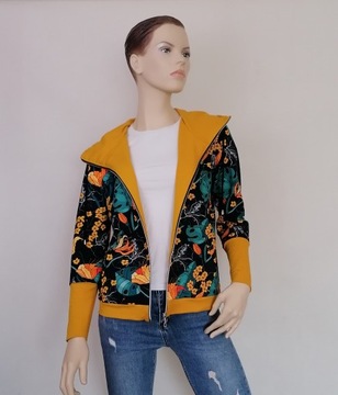 толстовка на молнии RETRO FLOWERS