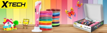 3D-ПРИНТЕР 3D PEN 2 ПОКОЛЕНИЯ 2023 ГОДА + 100M РОЗОВЫЙ ЗАПИСЬ XTECH