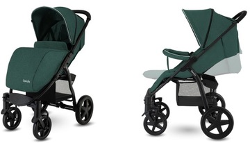 КОЛЯСКА LIONELO ANNET PLUS, ПЛЕНКА, РУЧКА GREEN FOREST