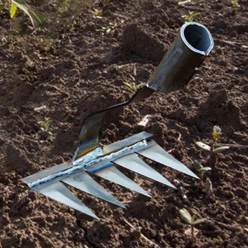 Ручные садовые грабли для удаления сорняков с 5 зубьями