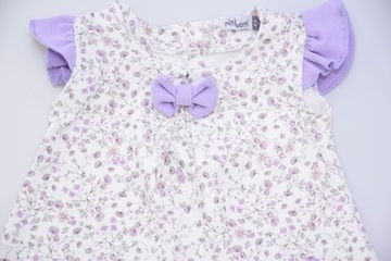 КОМПЛЕКТ ПЛАТЬЯ-ТРАПЕЦИЯ С ПОЛОТКОМ И БАНТОМ R 86