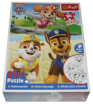 Puzzle TREFL 36 GIGANT 58x84cm PSI PATROL SKYE 2w1