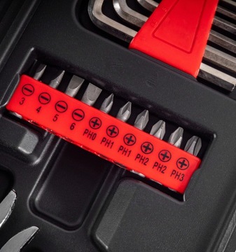 ZESTAW NARZĘDZI KLUCZE PŁASKIE NASTAWNY IMBUSY 53 elementy