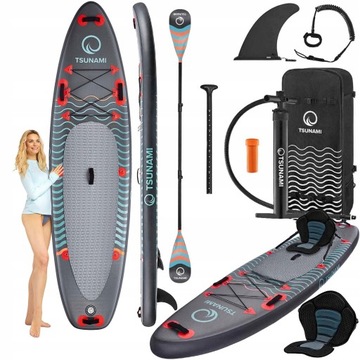 Deski SUP Tsunami Wave 350 cm Krzesło Wiosło komplet