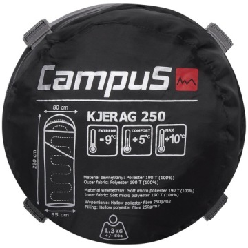 CAMPUS KJERAG 250 RIGHT SLEEPING BAG (UNI) Спальные мешки унисекс