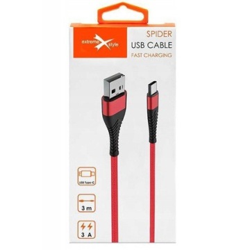 Кабель USB-C для ЗАРЯДКИ ТЕЛЕФОНА 3А 1м