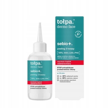 TOŁPA Peeling 3 kwasy 15% AHA+LHA+PHA sebio+ 50 ml