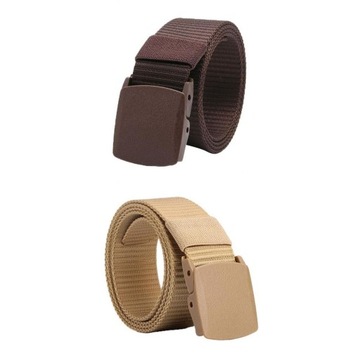 2x Nylonowy pasek unisex, wytrzymały, sportowy, długi policyjny pas