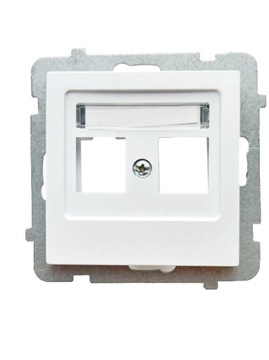 OSPEL AS OBUDOWA UNIWERSALNA GNIAZDA PODWÓJNEGO KEYSTONE BIAŁY GPK-2G/P/00