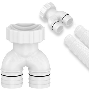 TRÓJNIK REDUKCYJNY Z USZCZELKAMI Rozdzielacz Adapter z Nakrętką 60mm x 38mm