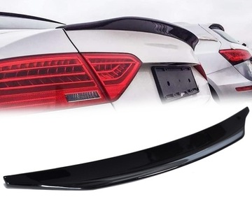 Audi A5 Coupe 2d 8T 2007-2012 spoiler lotka na klapę z ABSu czarny połysk