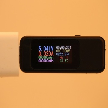 Wyświetlacz LCD Tester USB Wykrywacz ładowarki