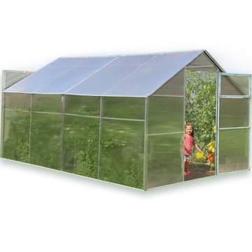 Szklarnia z poliwęglanu 3x8m 2,8x8m profil 20x40mm 4mm ogrodowa domek