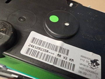 DACIA DUSTER I FACELIFT PŘÍSTROJOVÁ DESKA BUDÍKY 248109235R