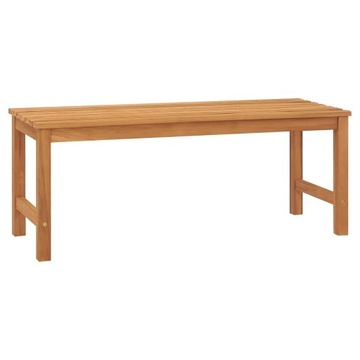 Ławka drewniana ogrodowa do ogrodu prostokątna drewno 114 x 40 cm