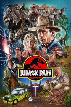 JURASSIC PARK JURAJSKI PLAKAT UNIKAT 28x40