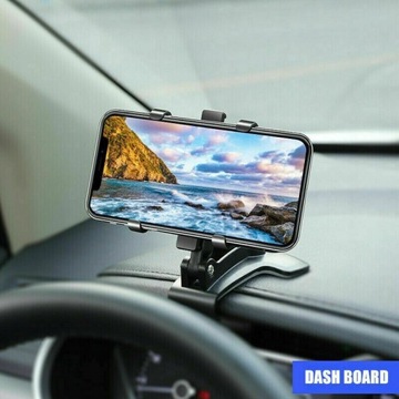 Крепление на приборную панель Mobi черного цвета с поворотом на 360°